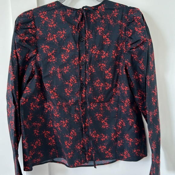 NWT Thakoon Collective Floral Puff Sleeve Top Size M - Picture 6 of 12